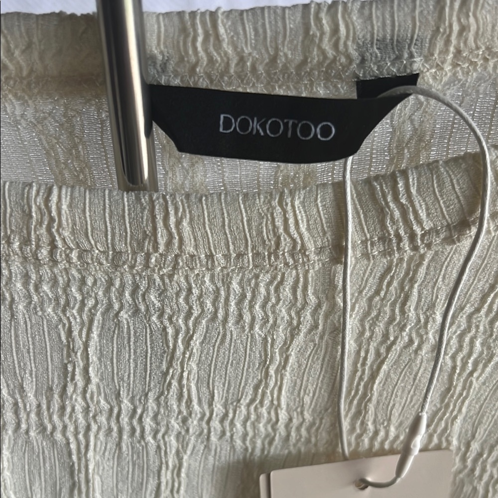 Dokotoo‎ Women's Cream Short Sleeve Tee